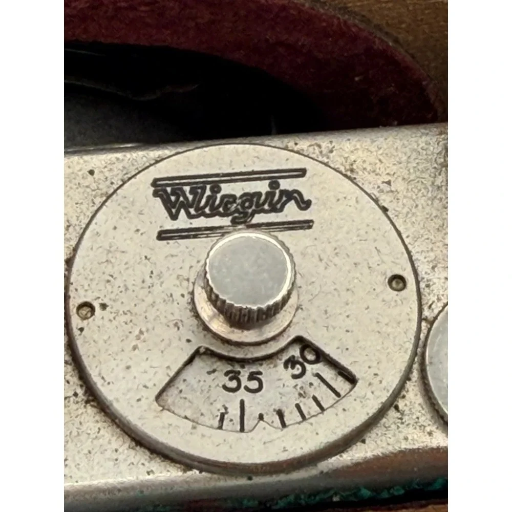 Wirgin Edinex 35mm Viewfinder Camera Ludwig Victar 4.5/5cm Vario Shutter w/ Case